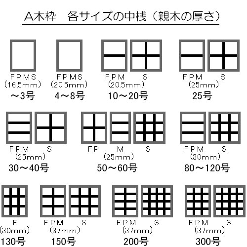 マルオカ A木枠 日本サイズFPMS | 画材ショップ楽屋